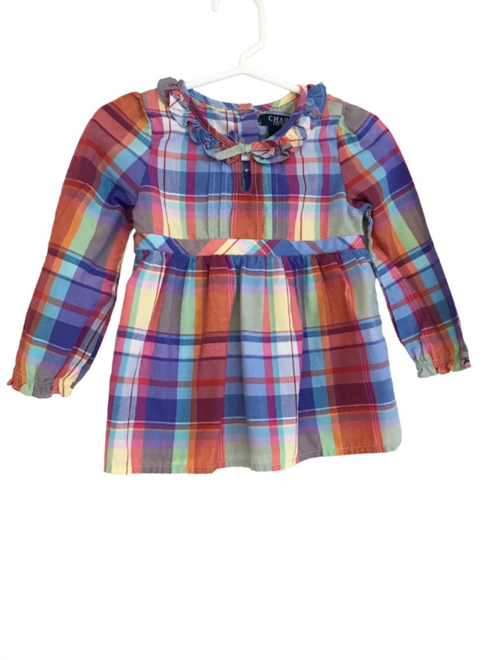 Chaps Girl's Plaid Dress Size 18 Months